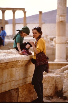 Monique en Imme in Palmyra